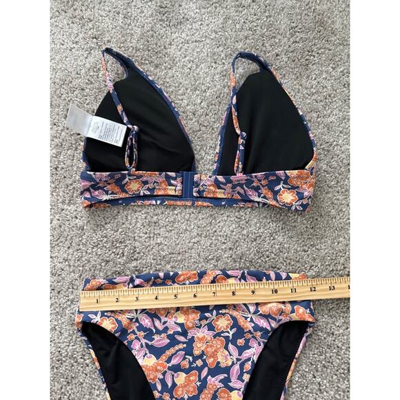 J.crew Women’s Painted Floral Block Print Bikini Sz S - Picture 6 of 7